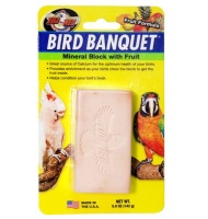 Минеральный камень Bird Banquet с фруктами для птиц 140гр Zoo Med арт.BB-FLB