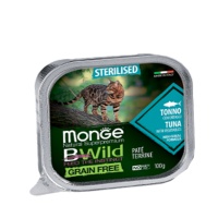 Monge BWild Cat Low Grain Sterilised Tuna/Vegetables Низкозерновой д/стерил кошек тунец/овощи 100гр арт.2898
