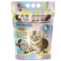 Наполнитель комкующийся растительный Cat Step Tofu Tutti Frutti 6л арт.052091