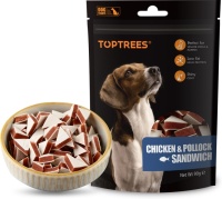 Toptrees Сэндвич с курицей и минтаем  для собак  арт.49813125